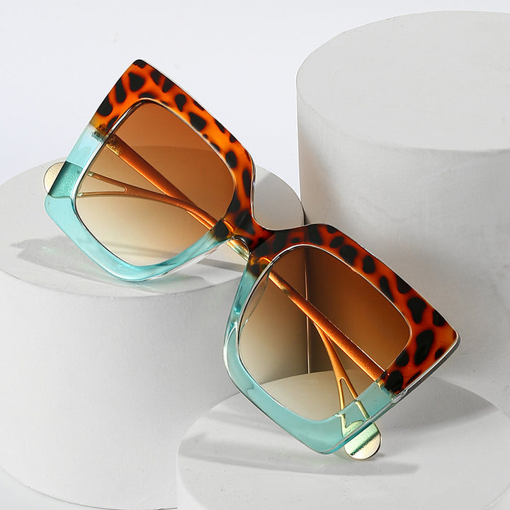 Oversized Geometrische Mode Sonnenbrille Karnz
