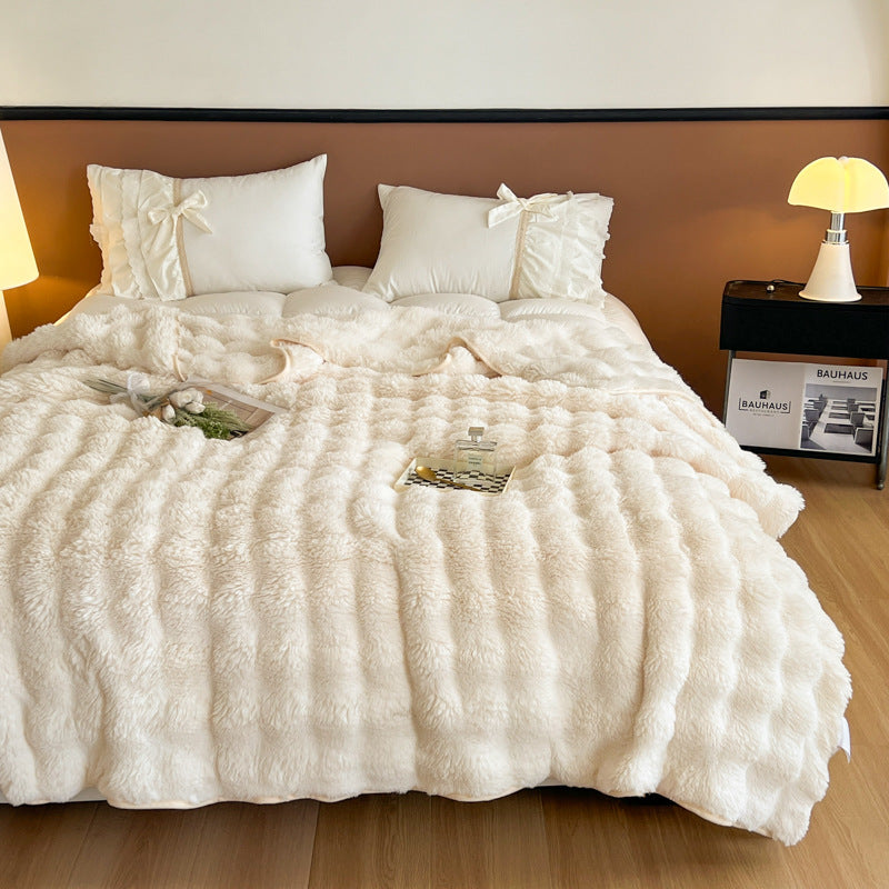Ultra-weiche strukturierte Fleece-Decke Karnz