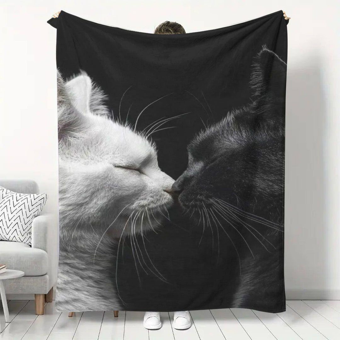 Künstlerische katzenmotivierte Fleece-Decke