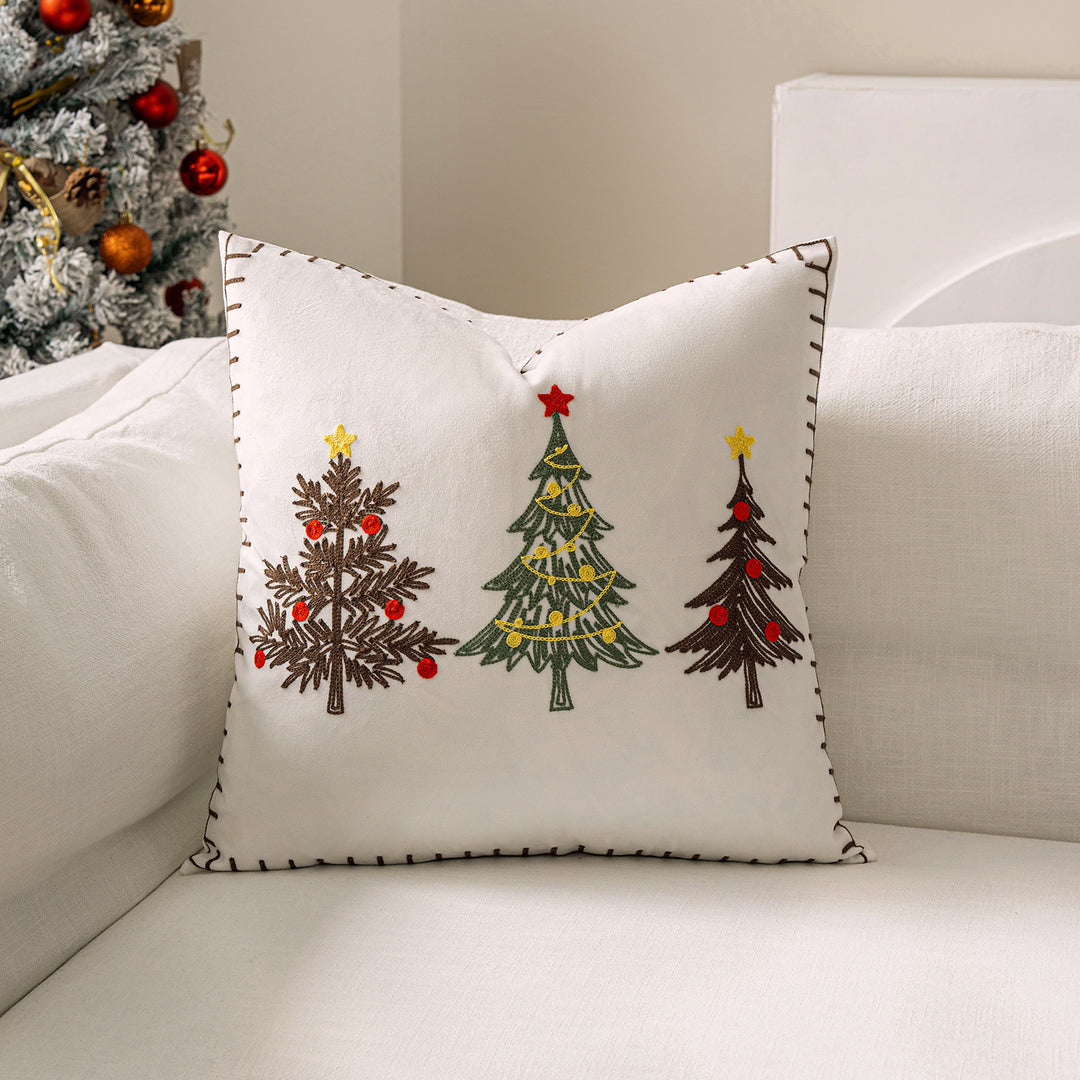 Dekoratives Weihnachts-Wurfkissen mit Hirschsilhouette
