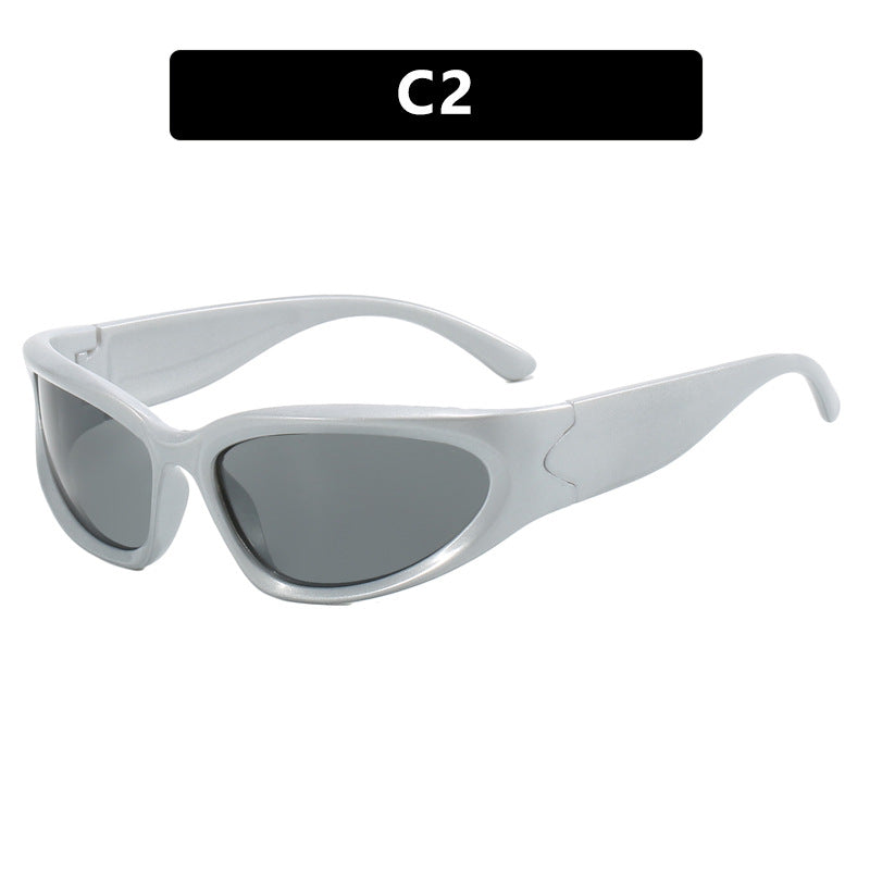 Damen sportliche Sonnenbrille mit ergonomischem Design und schützendem UV-Filter Karnz