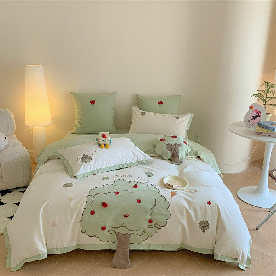 Kinder-Reise-theme Baumwoll-Percale Bettbezug Set