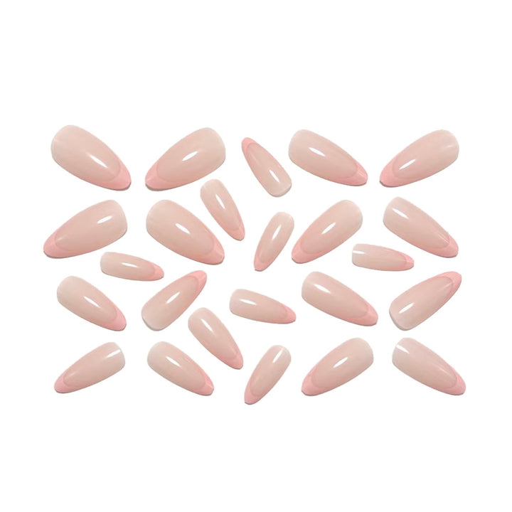 Elegante Stiletto Kunstnägel mit Filigranem French-Tip Karnz