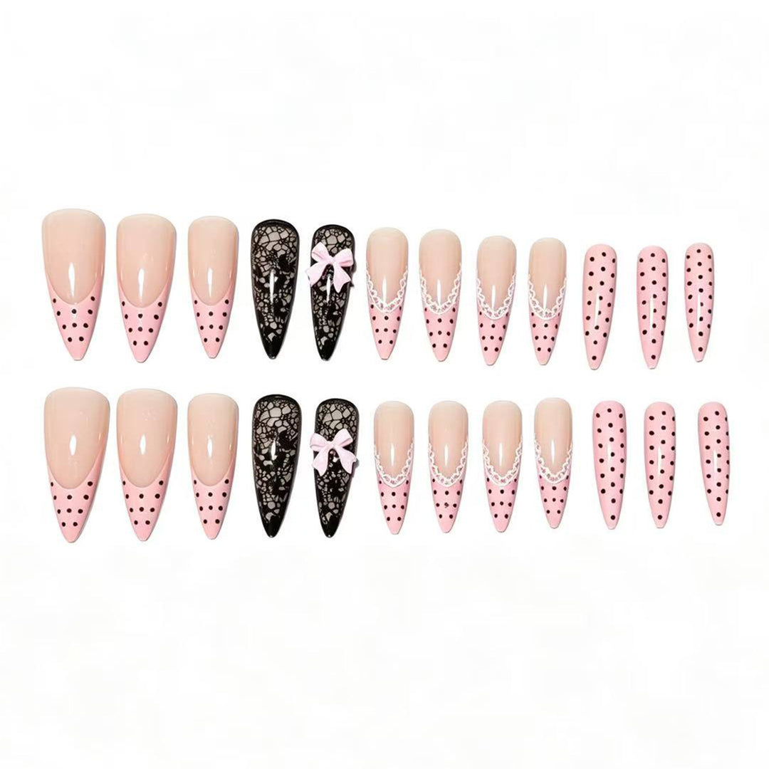 Chic Elegante Druck auf Nagelspitzen Karnz
