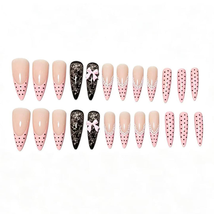 Chic Elegante Druck auf Nagelspitzen Karnz