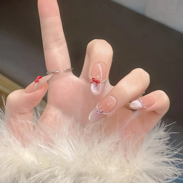 Premium ozean-inspirierte Press-On Nagelerweiterungen Karnz