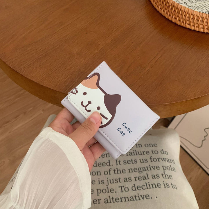 Hübsches illustrierte Katzenportemonnaie