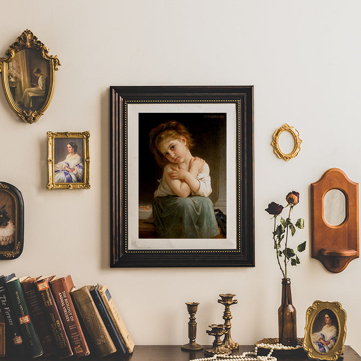 Vintage Blumen Kunstwerk Rahmen
