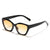 Damen geometrische Sonnenbrille mit modernem, hypoallergenen Kunststoffrahmen Karnz