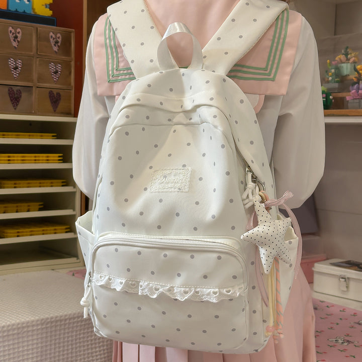 Polka Dot Dekorative Rucksack Karnz