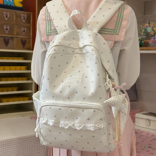 Polka Dot Dekorative Rucksack Karnz