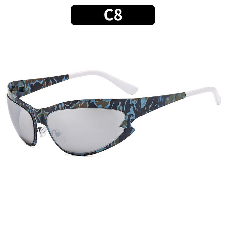 Vibrante Katzenaugen-Sonnenbrille Modischer Stil