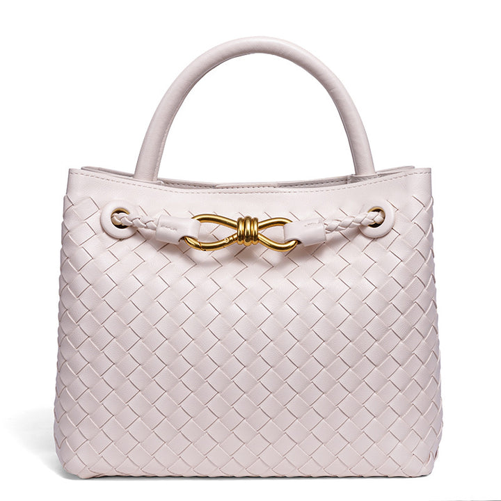 Elegante geflochtene Leder-Tasche Karnz