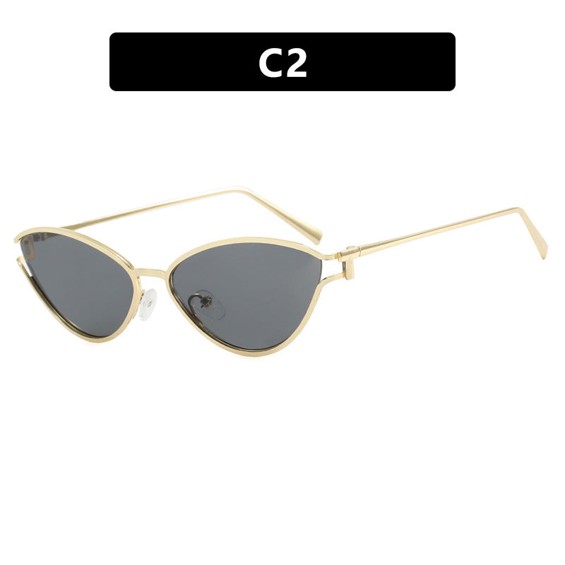 Damen Cat-Eye Sonnenbrille im eleganten Goldrahmen Karnz