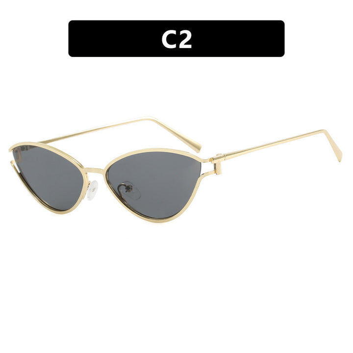 Damen Cat-Eye Sonnenbrille im eleganten Goldrahmen Karnz