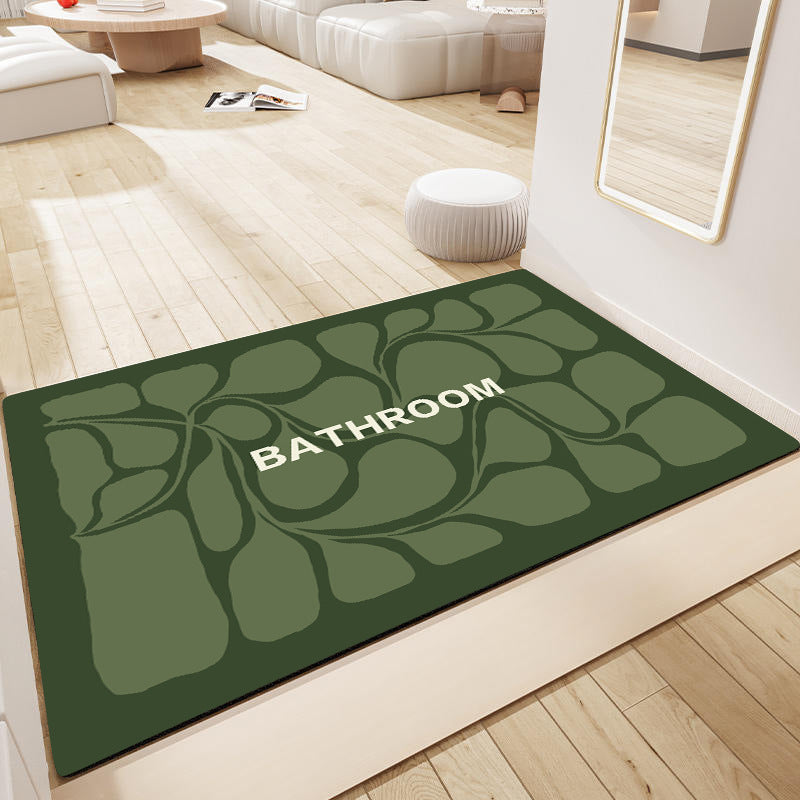 Dekorativer Floral Badezimmermatte Karnz