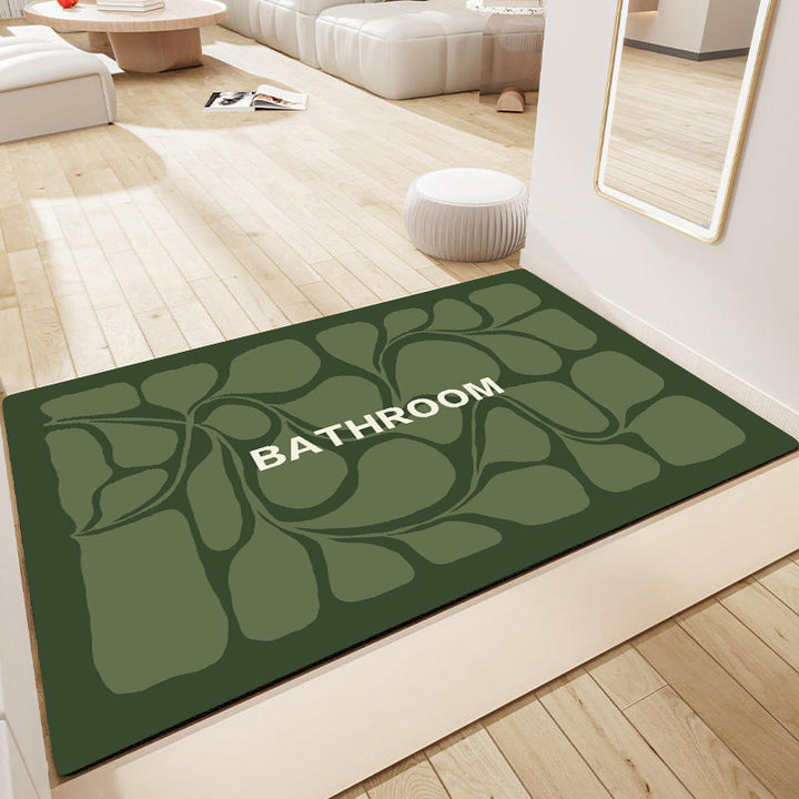Dekorativer Floral Badezimmermatte Karnz