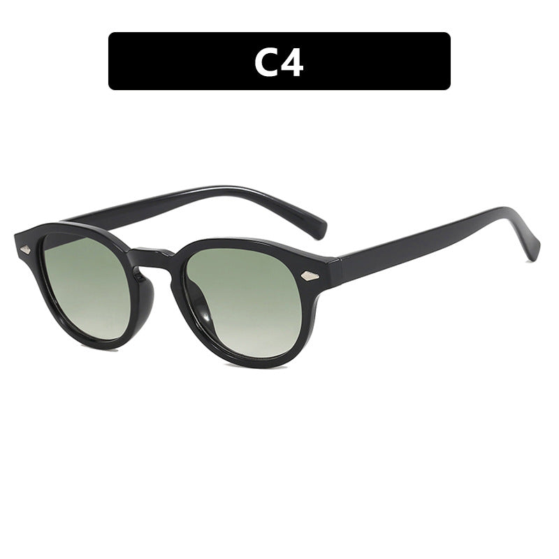 Damen runde Sonnenbrille mit elegantem Design und UV-Schutz Karnz
