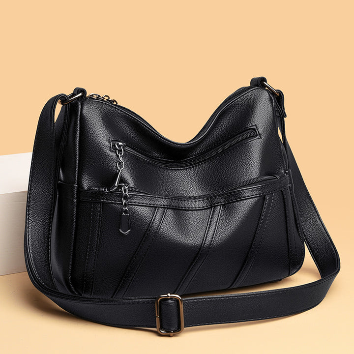 Elegante Schultertasche mit Reißverschlussdetails Karnz