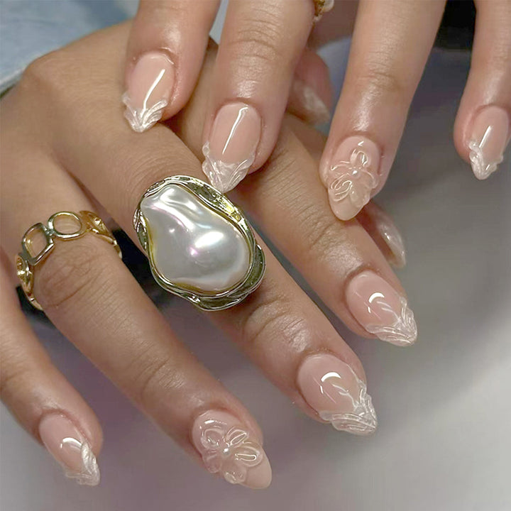 Künstlerisch Skulptierte Press-On Nagelspitzen Karnz