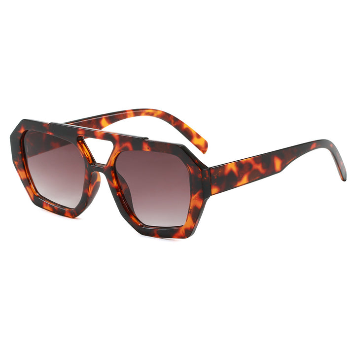 Damen geometrische Sonnenbrille im extravaganten Design Karnz