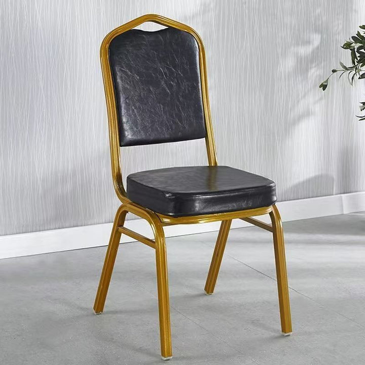 Eleganter gepolsterter Essstuhl mit goldenen Rahmen Karnz