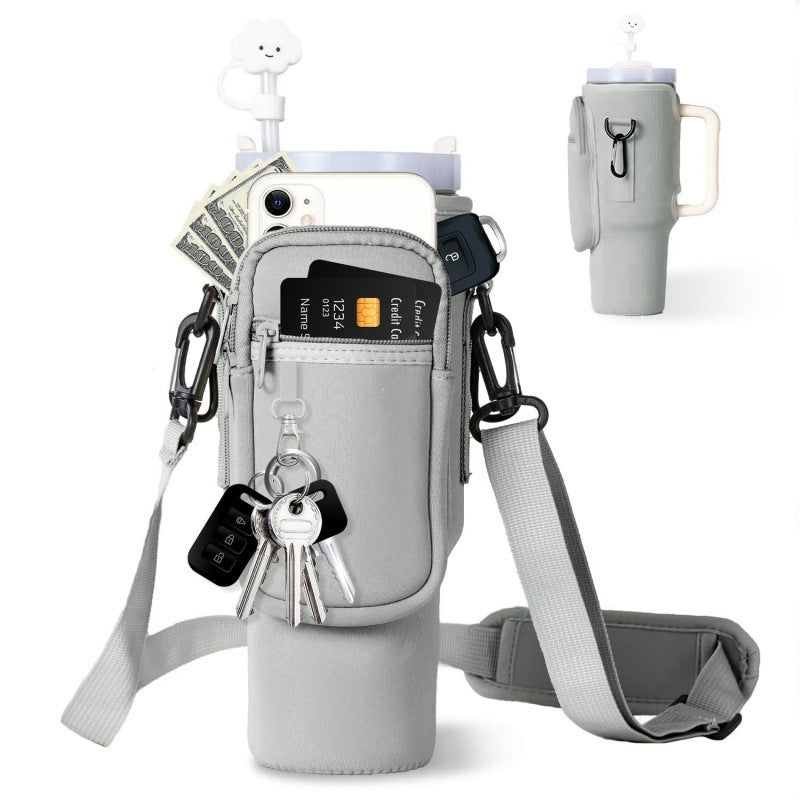Damen Multifunktionale Kaffeebecher-Umhängetasche Karnz