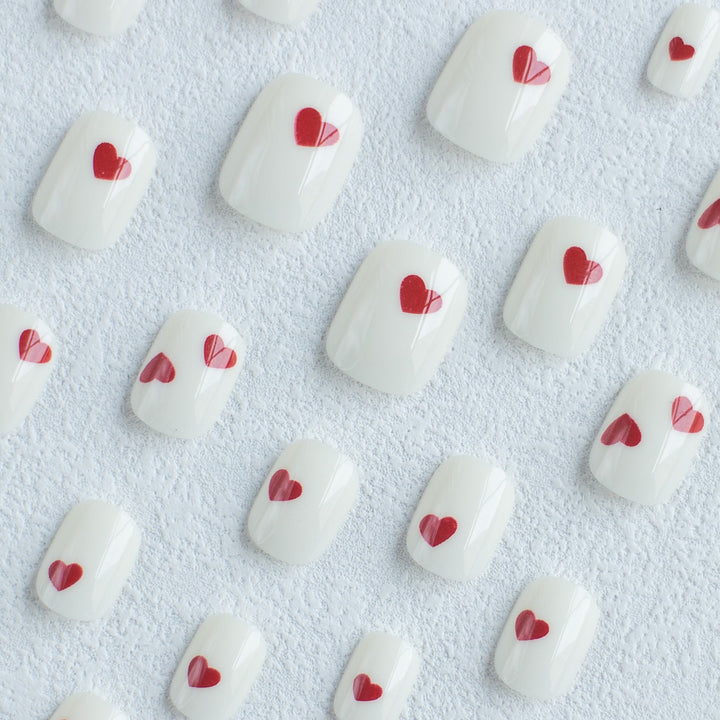 Künstlerisches Herzdesign Nagelkunstset