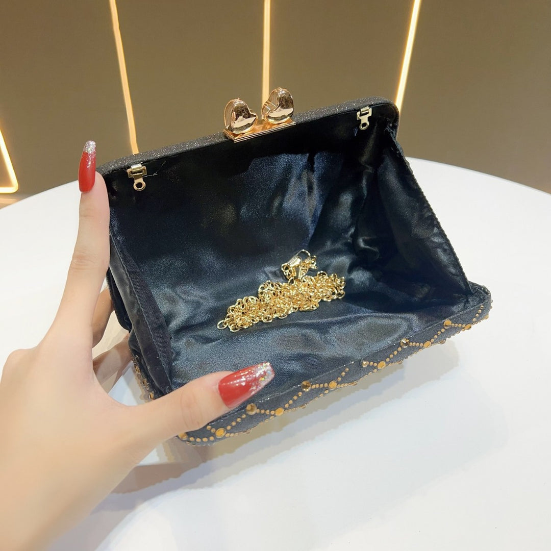 Rhinestone Glitter Clutch