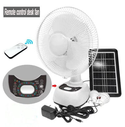 Damen Tischventilator mit Fernbedienung und Solarbetrieb Karnz