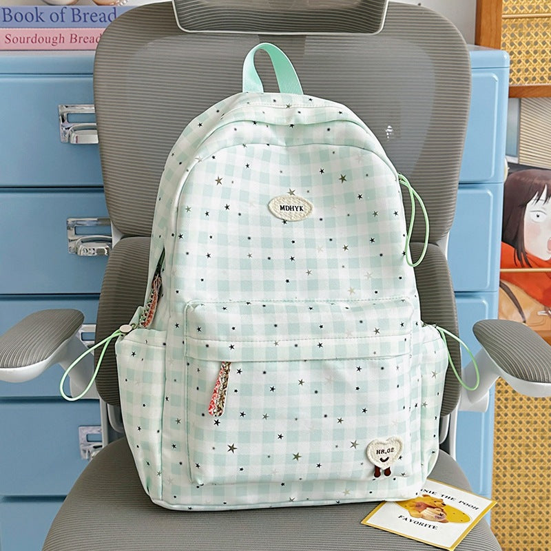 Stylischer kariert Mini Rucksack Karnz
