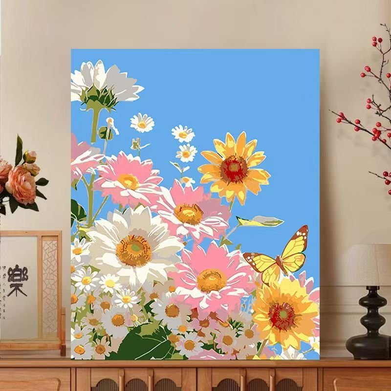 Floral Impressionist Leinwanddruck Karnz