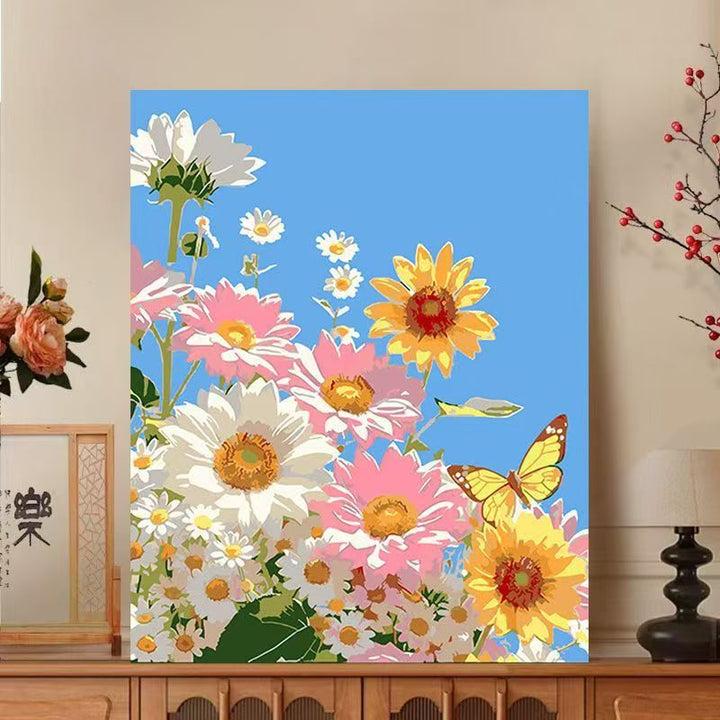Floral Impressionist Leinwanddruck Karnz