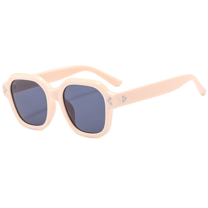 Damen Modische Retro-Sonnenbrille mit breitem Rahmen und UV-Schutz Karnz