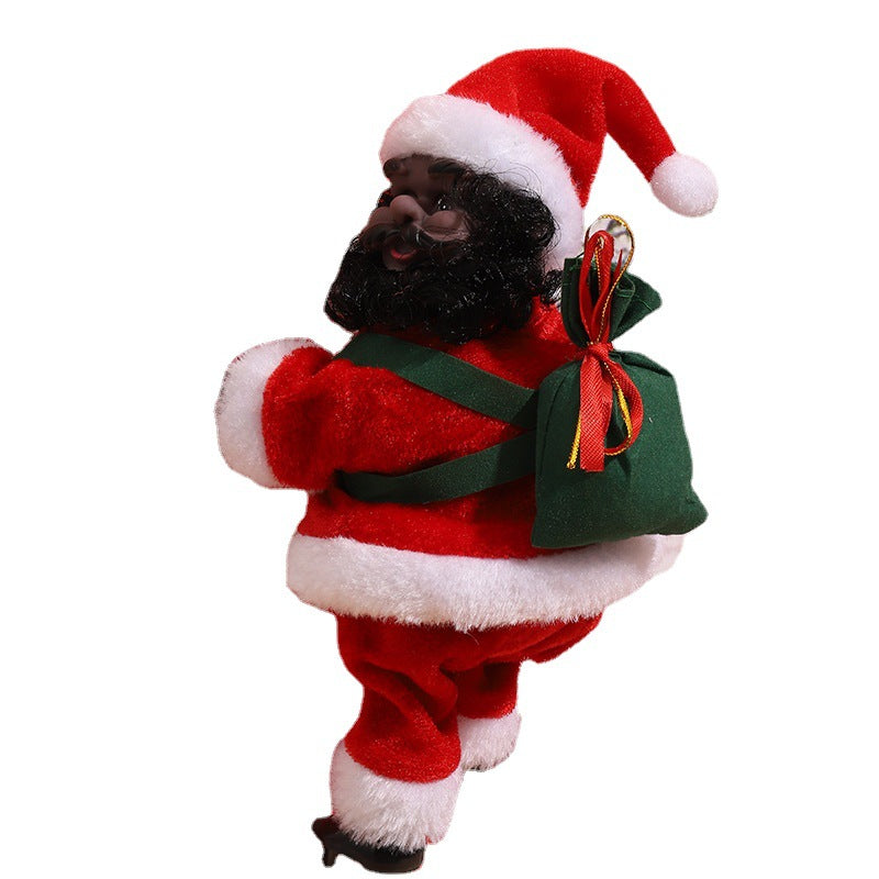 Dekorativer Weihnachtsmann mit Leiter Karnz