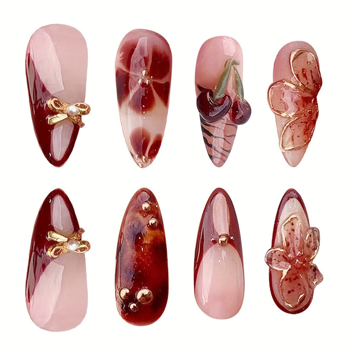 Kreatives Künstlerisches Press-On-Nageldesign Karnz