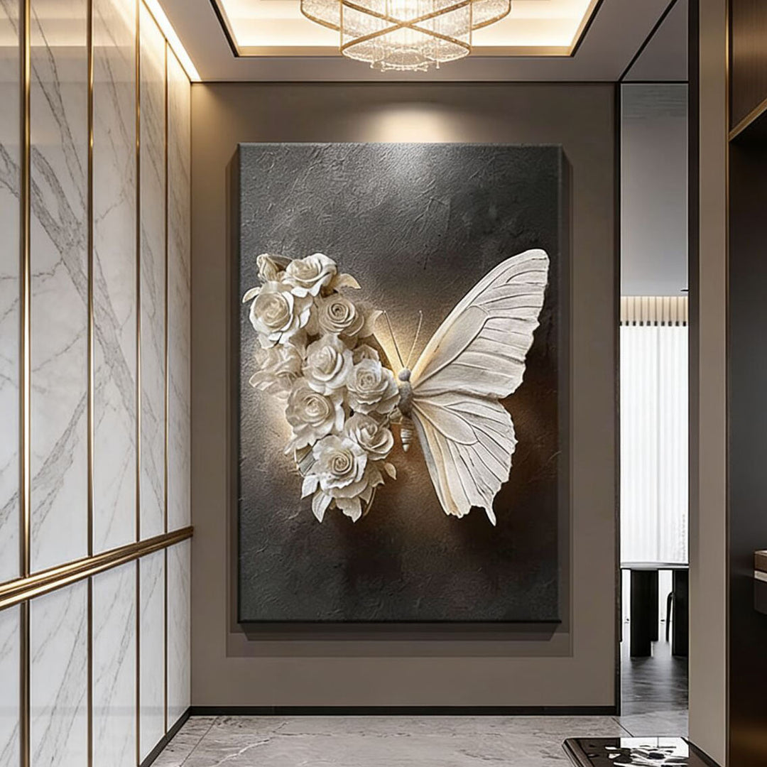 3D Blume Schmetterling Wandkunst Skulptur