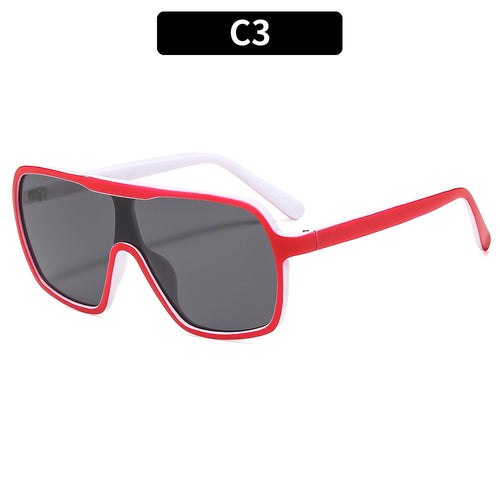 Modebewusste Übergroße Geometrische Sonnenbrille
