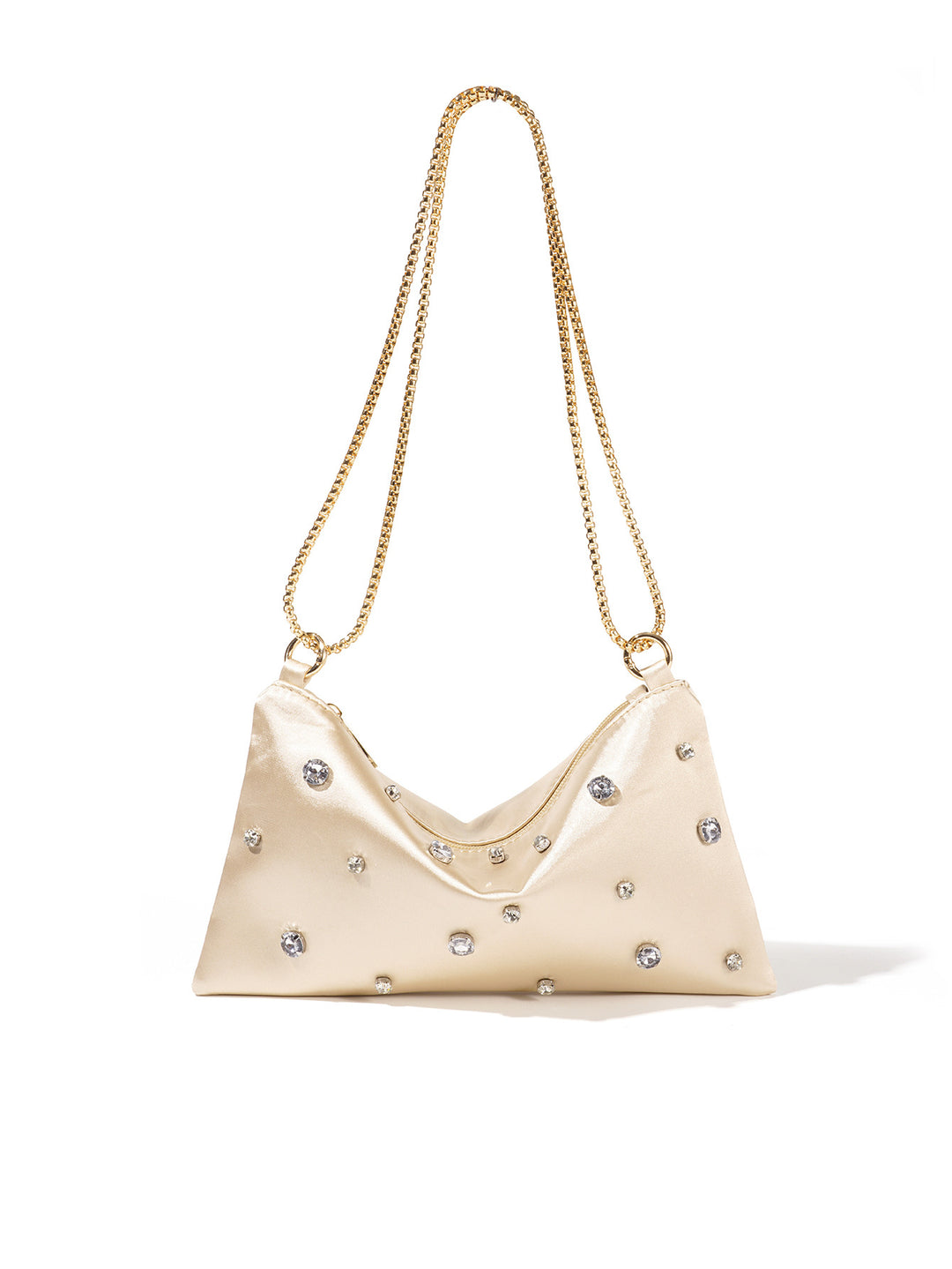 Luxuriöse Satin-Abendhandtasche