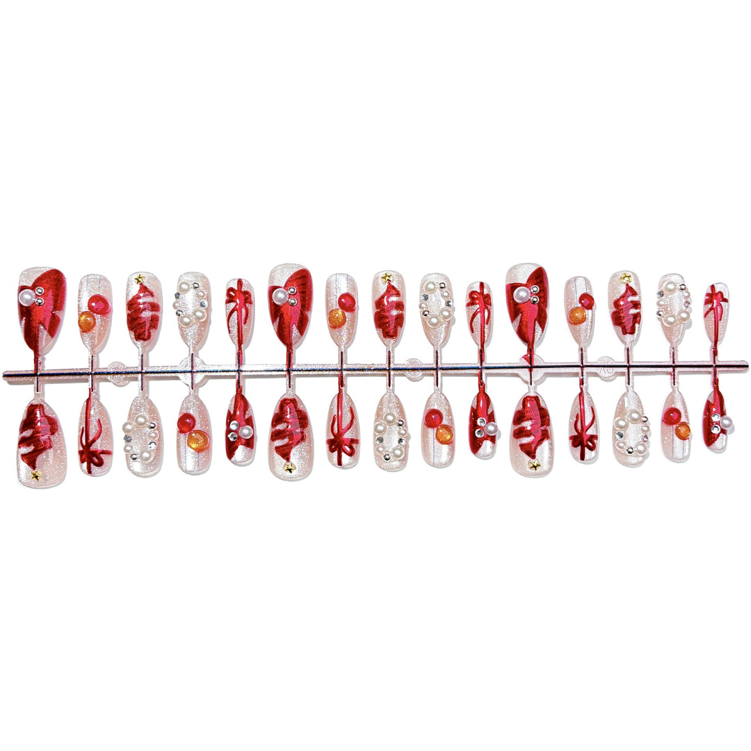 Festive Dekorative Press-On Nagel Set