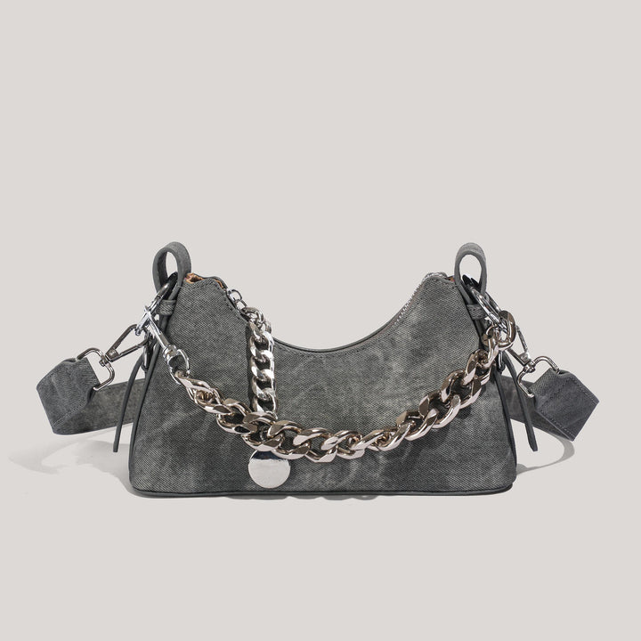 Stylische Ketten-Detail-Handtasche Karnz