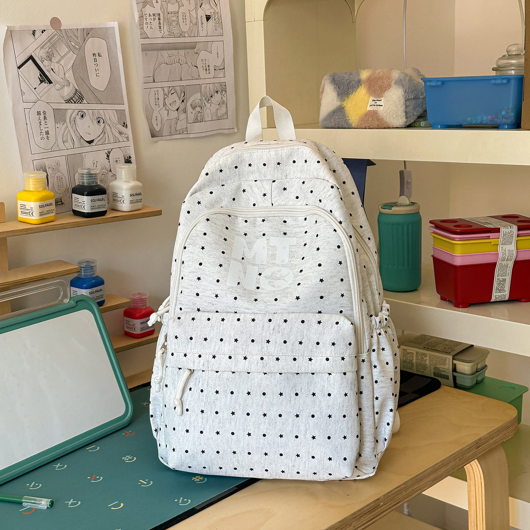 Stilvolle gepunktete Druck-Rucksack Karnz