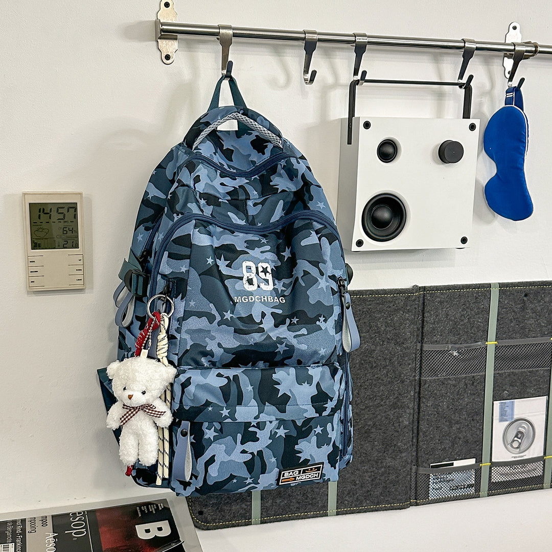 Vielseitiger Camouflage-Rucksack mit Multi-Taschen-Design Karnz