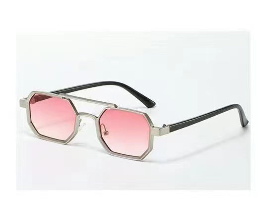 Damen geometrische Sonnenbrille mit einzigartigem Design Karnz