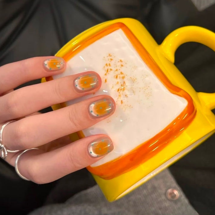 Künstlerisches fruchtmotiviertes Press-On-Nägel-Set Karnz
