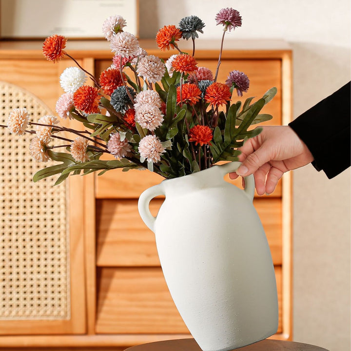 Rustikale Terrakotta Vase Karnz