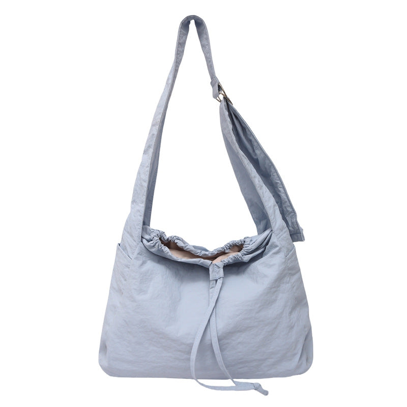 Leichtgewichtige Kordelzug Schultertasche Karnz