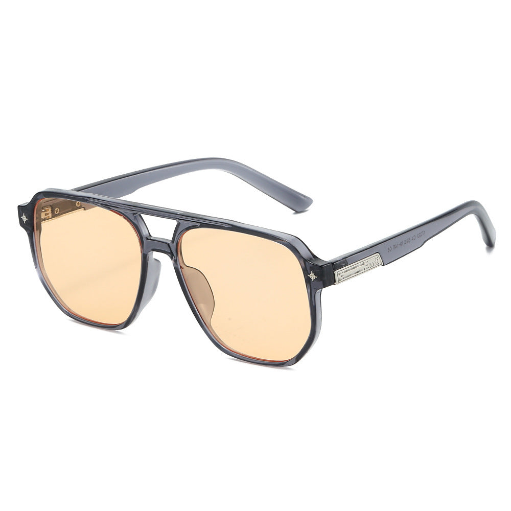 Geometrische Schild Sonnenbrille Karnz