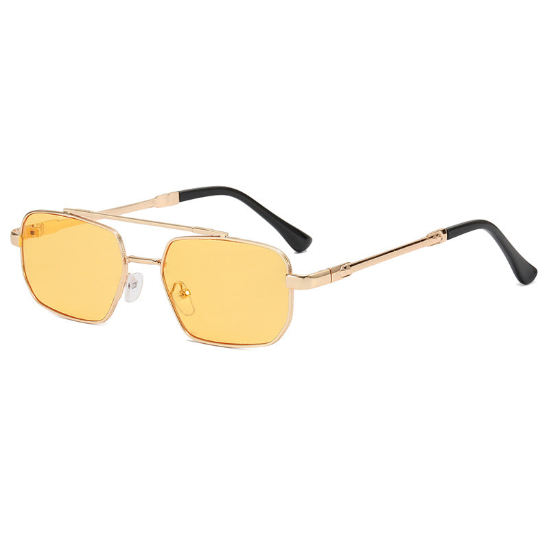 Damen modische geometrische Brille mit leichtem Metallrahmen Karnz