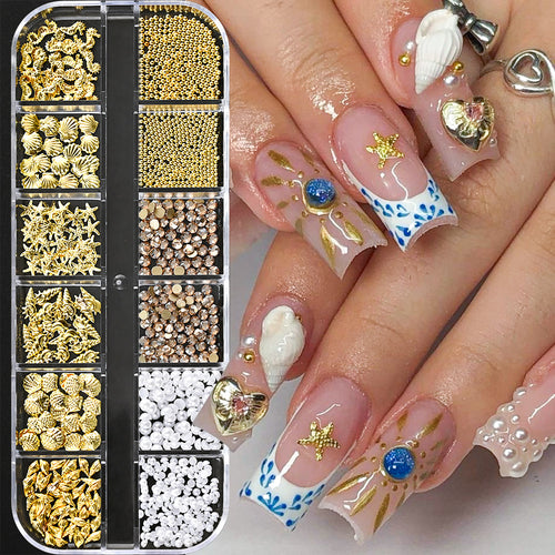 Premium Nagelkunst Dekorations Charms Set